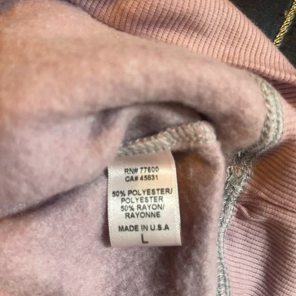 NWT Chaser reverse shoulder raglan sweatshirt size large - Picture 5 of 5